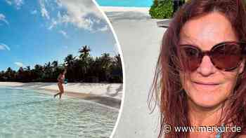 Strahlend schön mit fast 60: Schlagerstar Andrea Berg als Strand-Hingucker