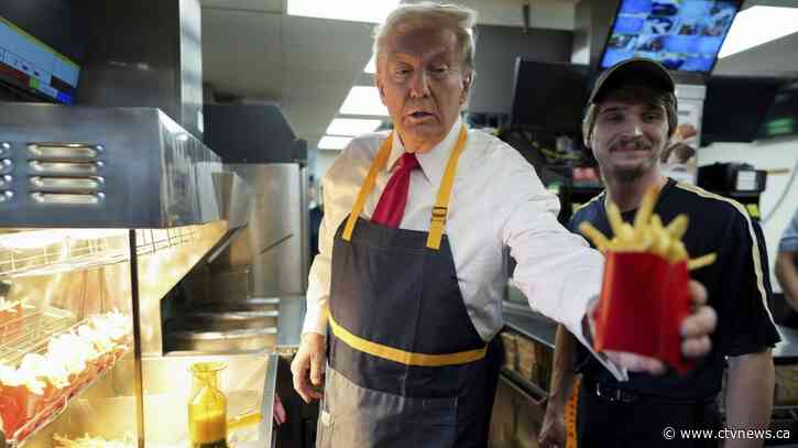 Trump works the fry station and holds a drive-thru news conference at a Pennsylvania McDonald's