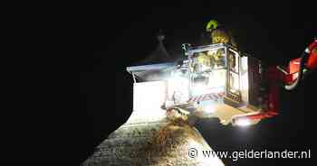 Brand in schoorsteen van woning op Wageningsestraat in Zetten