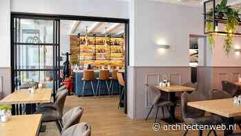 Stalen telescoopdeur als scheidingswand in hotel