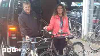 Bikes abandoned at hospital donated to charity