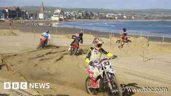 Beach turned into race circuit for 40th Motocross