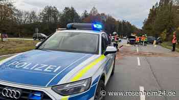 Drei Verletzte nach Unfall auf der B15 bei Wasserburg am Freitagnachmittag