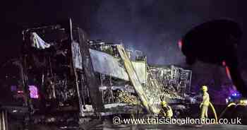 Police update on condition of driver after M25 horror crash and fire