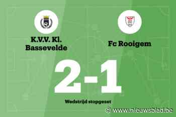 Match tussen Klauwaarts Bassevelde en FC Rooigem stopgezet
