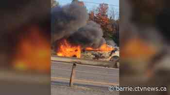 A fiery end to the sunny October weekend