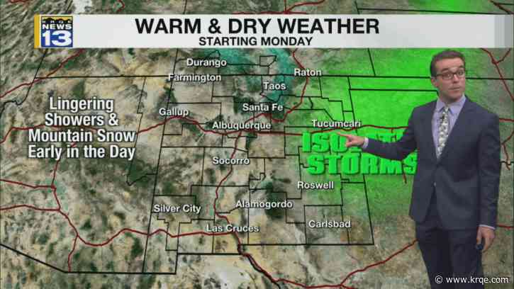Calmer weather returns to New Mexico