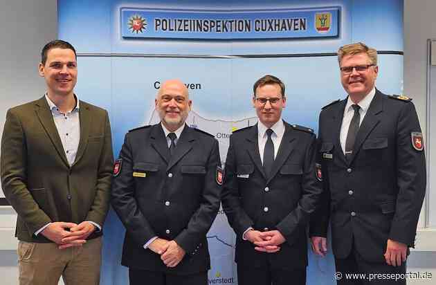 POL-OLD: +++ Neuer Leiter des Einsatzbereichs in der Polizeiinspektion Cuxhaven +++ Polizeipräsident Andreas Sagehorn führt Bastian Schwarzat in sein neues Amt ein +++
