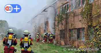 Feuer im Gewerbegebiet Wittorf in Neumünster