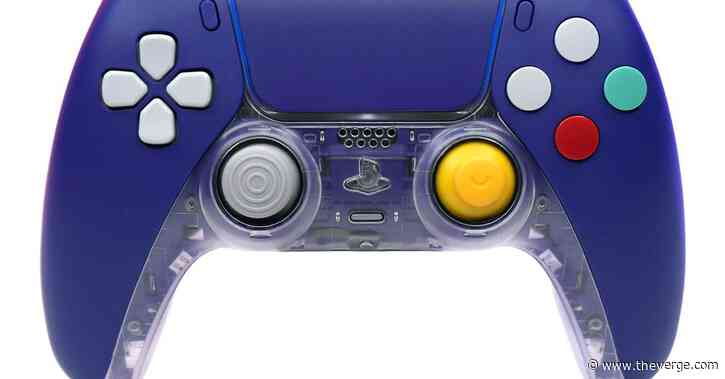 The GameCube’s retro styling lives on in this customized PS5 DualSense controller