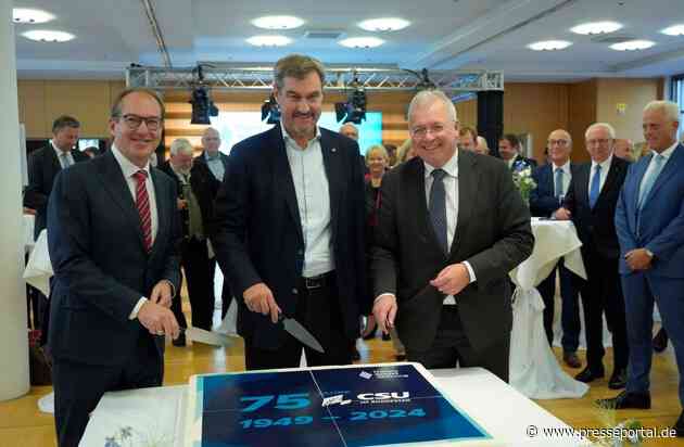 75 Jahre CSU im Bundestag: / Seit 1949 "eigene Farbe, eigenes Gewicht und eigene Qualität" / Tortenanschnitt zum Jubiläum