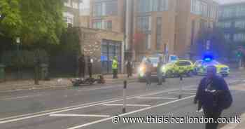 Man taken to hospital after being hit by motorcycle in Greenwich