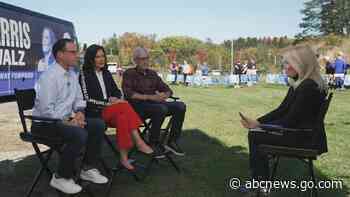 'Blue wall' Democratic governors boost Harris with bus tour