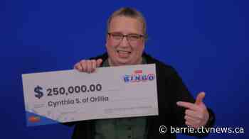 Orillia woman in disbelief after winning $250,000 with lottery