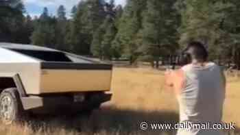 Smug Cybertruck owner gets instant karma when he sets out to prove it's bulletproof