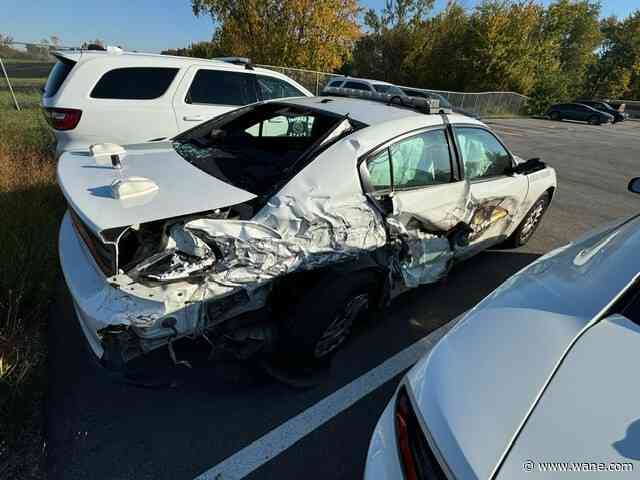 Driver crashes into Indiana State Police car while troopers investigate crash in Lake County