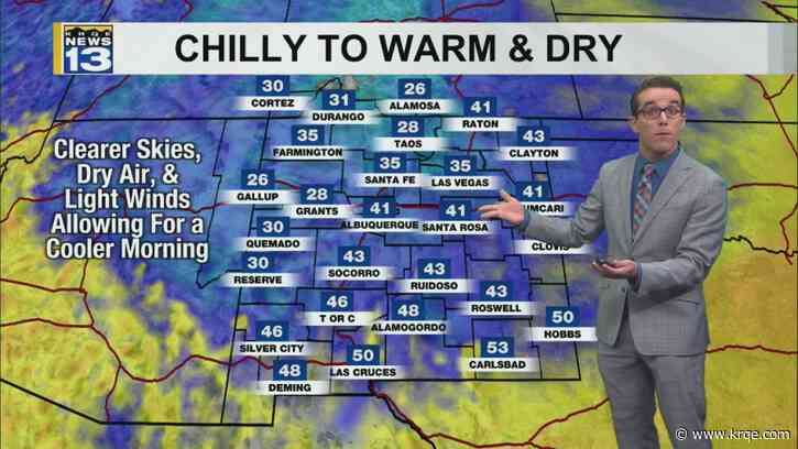 Chilly morning with warmer temperatures ahead