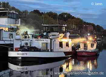 Kajüte geht in Flammen auf