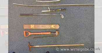 'Variety of weapons' hidden in grounds of Wirral recreation centre