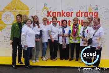 Oude Markt Overpelt kleurt geel voor Dag tegen Kanker: “We willen alle kankerpatiënten een hart onder de riem steken”