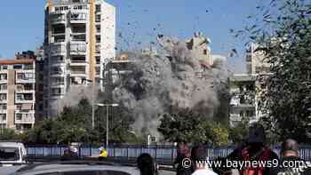 Israeli strike destroys building near Beirut as Blinken presses for Gaza cease-fire