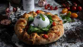Burrata, a rich and creamy variation of mozzarella