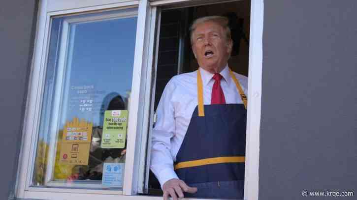 Trump selling 'MAGADonald's' shirts after drive-thru appearance