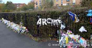 Hundreds of tributes for Benwell explosion victims line the street as forensics work at the scene