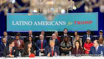 Trump participates in roundtable with Latino leaders at Doral resort