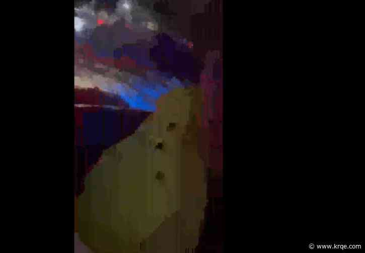 VIDEO: Chaves County sheriff stranded on top of truck during flooding