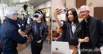 Tim Cook in China visiting stores, developers, musicians, universities, photographer