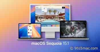 macOS Sequoia 15.1 RC version now available, launching next week