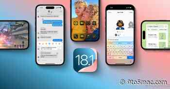 iOS 18.1 RC now available ahead of next week’s release
