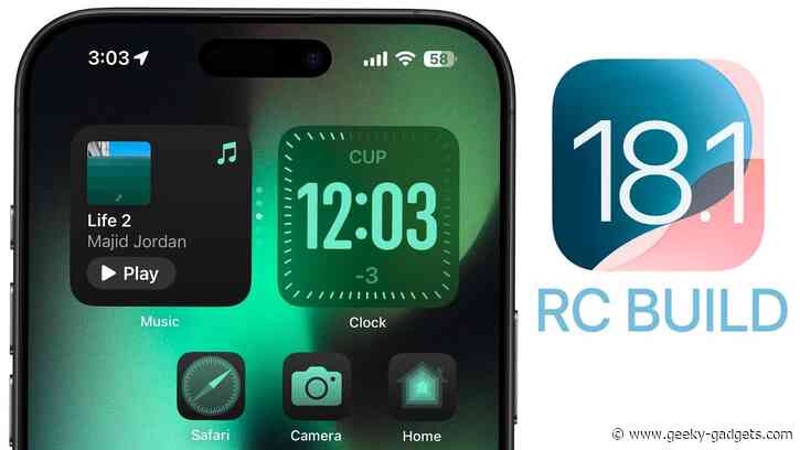 iOS 18.1 Release Candidate Arrives with Exciting New Features