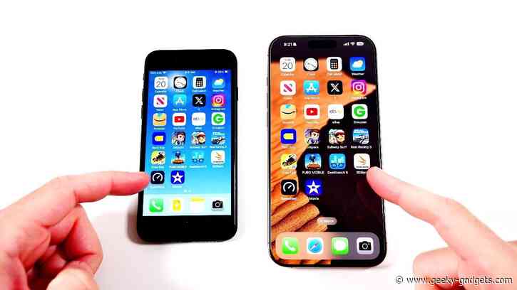 iPhone SE vs. iPhone 16 Pro Max: Speed Test Showdown