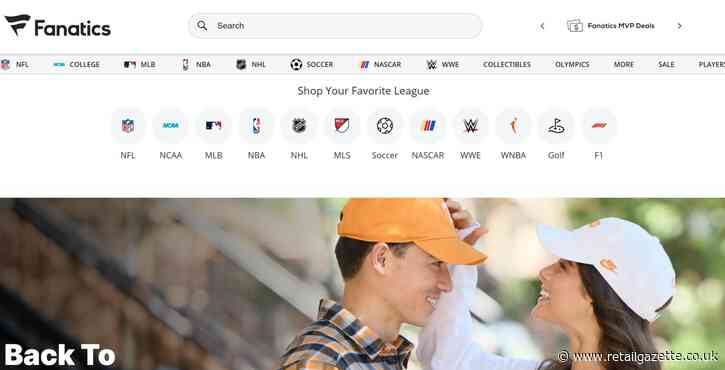 Fanatics to open first UK standalone store