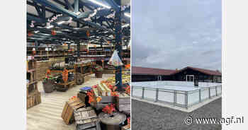 Schaatsbaan bij streekproductenwinkel in Wadenoijen