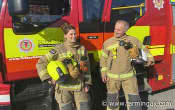 Video: Father and daughter combine careers as firefighters with farming