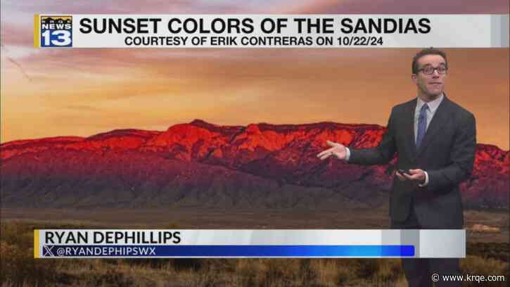 Warmup begins with dry air around New Mexico