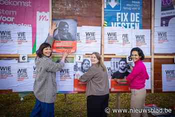 11.11.11 overplakt verkiezingsaffiches met posters van solidaire Mechelaars: “We komen op voor menselijkheid”