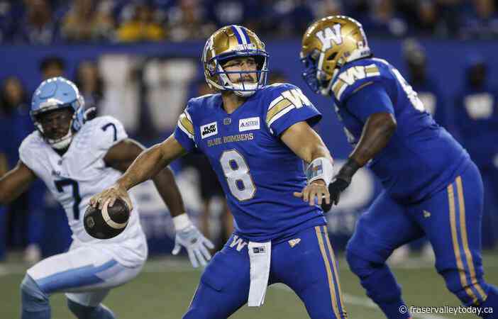 Blue Bombers can clinch first in West with win, tie against Alouettes