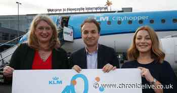 Dutch airline KLM hails 40 years at Newcastle Airport as bosses say city hub is 'leading the pack'