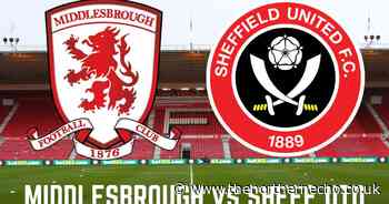 LIVE: Middlesbrough vs Sheff Utd - Championship updates from the Riverside