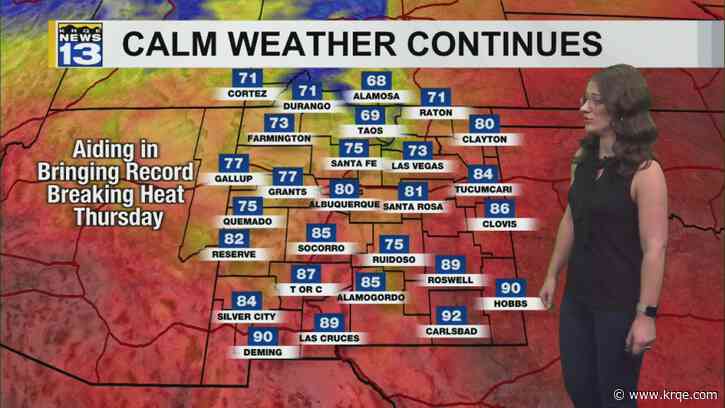 Warm and calm weather continues