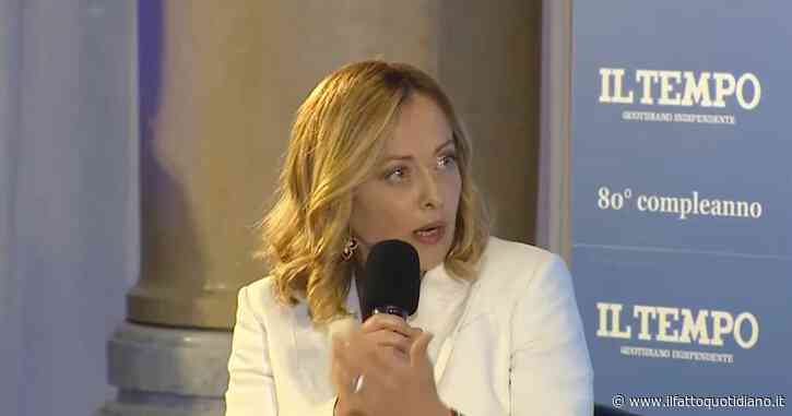 Caso Giuli-Spano, Meloni se ne lava le mani: “Ho capito poco”. Ma poi tira in ballo Giovanna Melandri: “Report vada da lei”