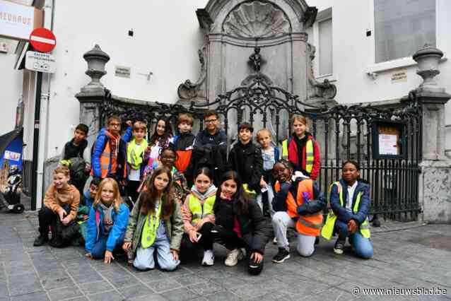 Vierdeklassers van De Leerheide ontdekken Brussel