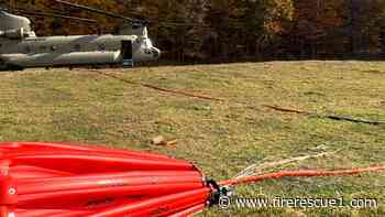 National Guard helicopters assist firefighters at Conn. brush fire