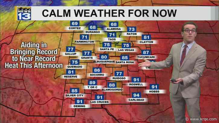 Even warmer before a cool front