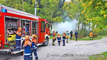 Jugendfeuerwehr Altensteig: Wenn in Walddorf ein Flugzeug abstürzt