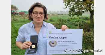 Bio-boer Gerdien Keuper uit ontvangt Gelderse Waarde-Ring